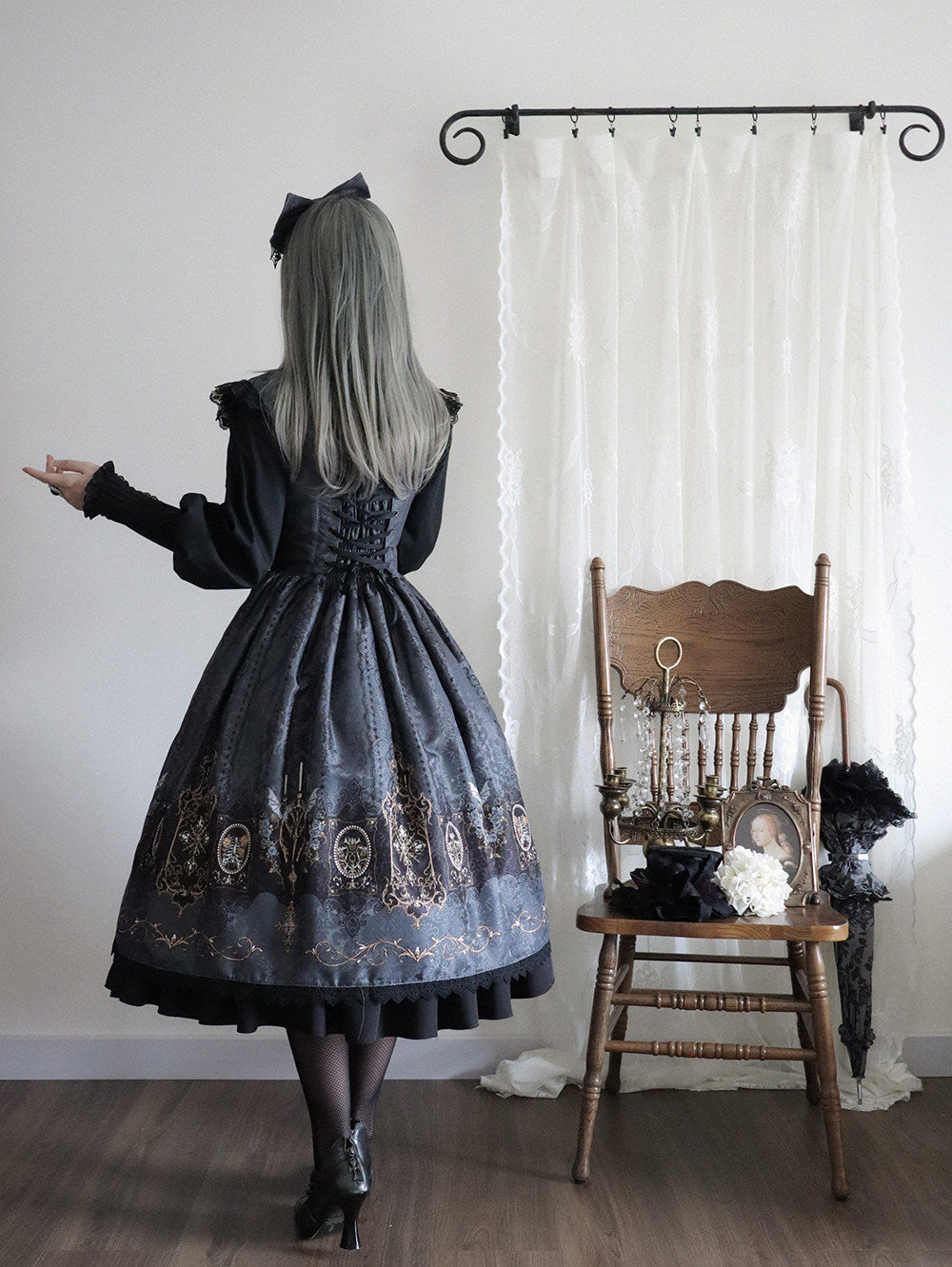 【受注予約1/18まで】Blood Night Lantern Master プリントジャンパースカート