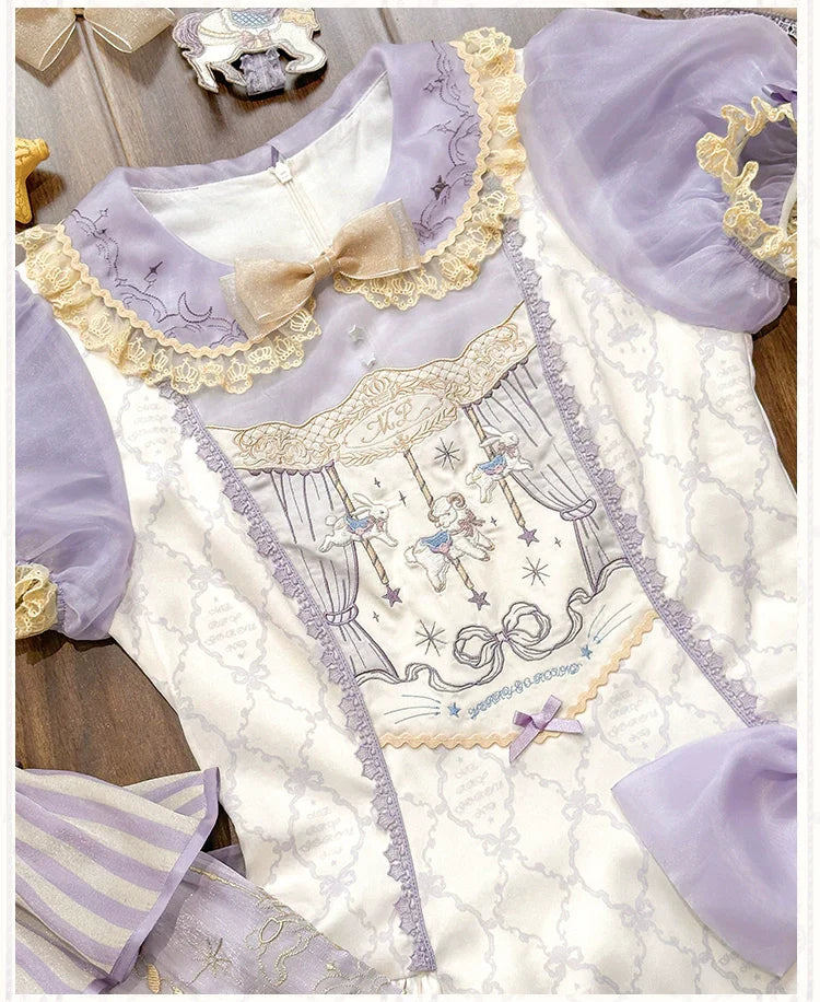Cloud Paradise Short Sleeve Dress