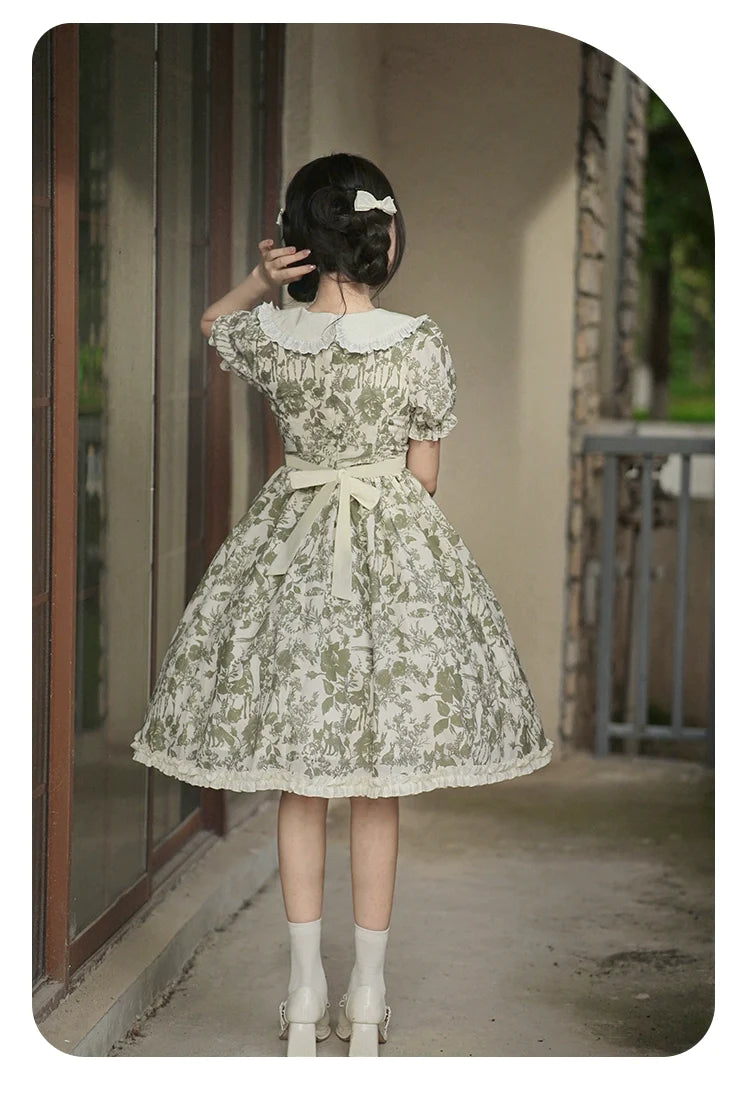 Forest Animals 2way short sleeve dress