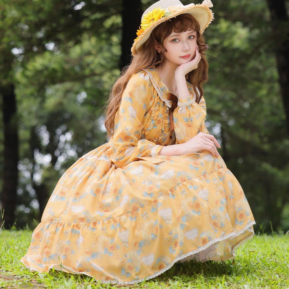 [Pre-order] Gardening Sunflower Daily Dress