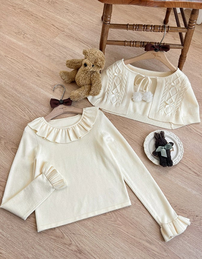 【受注予約7/28まで】Chocolate Mint Day ケープ付ニット