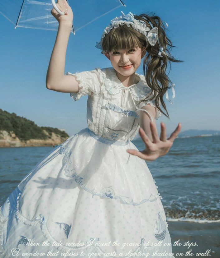 【受注予約6/18まで】The House by the Sea エプロンスカート