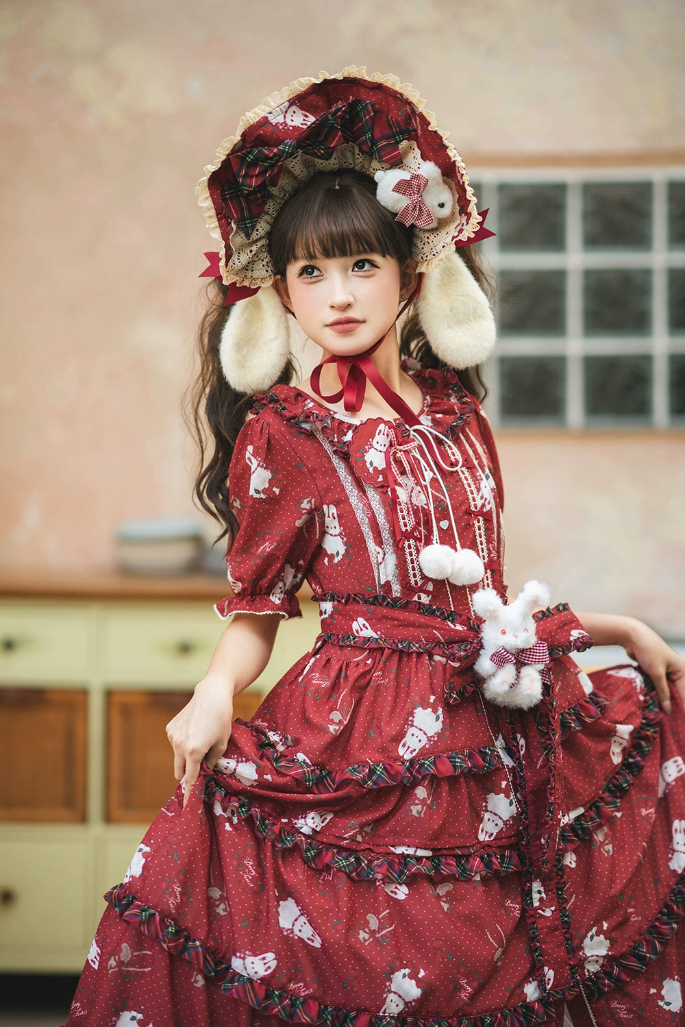 【予約販売】Sweet Berry Rabbit 半袖ワンピース