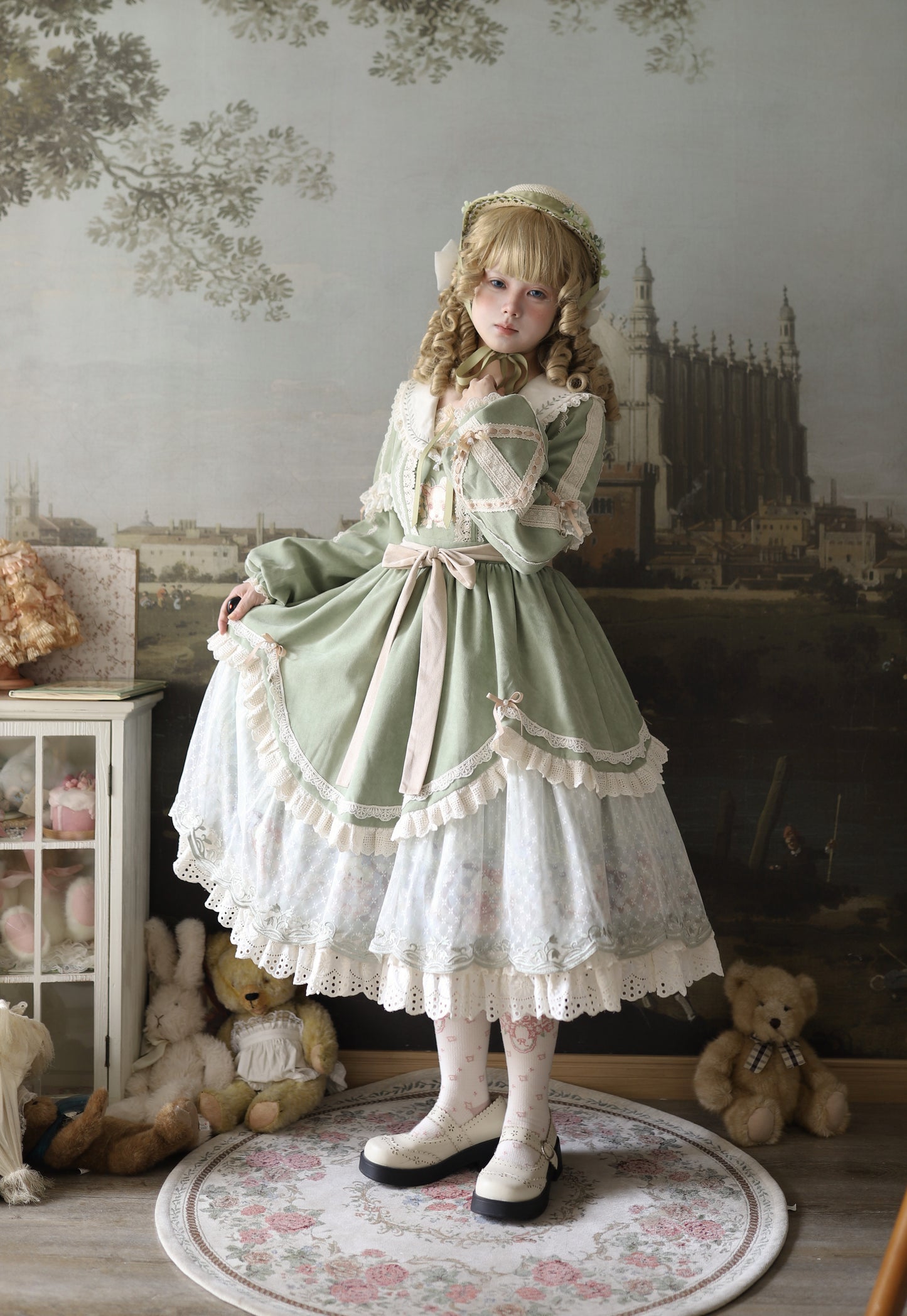 【受注予約12/30まで】Convallaria and  Little Sheep 長袖ワンピース