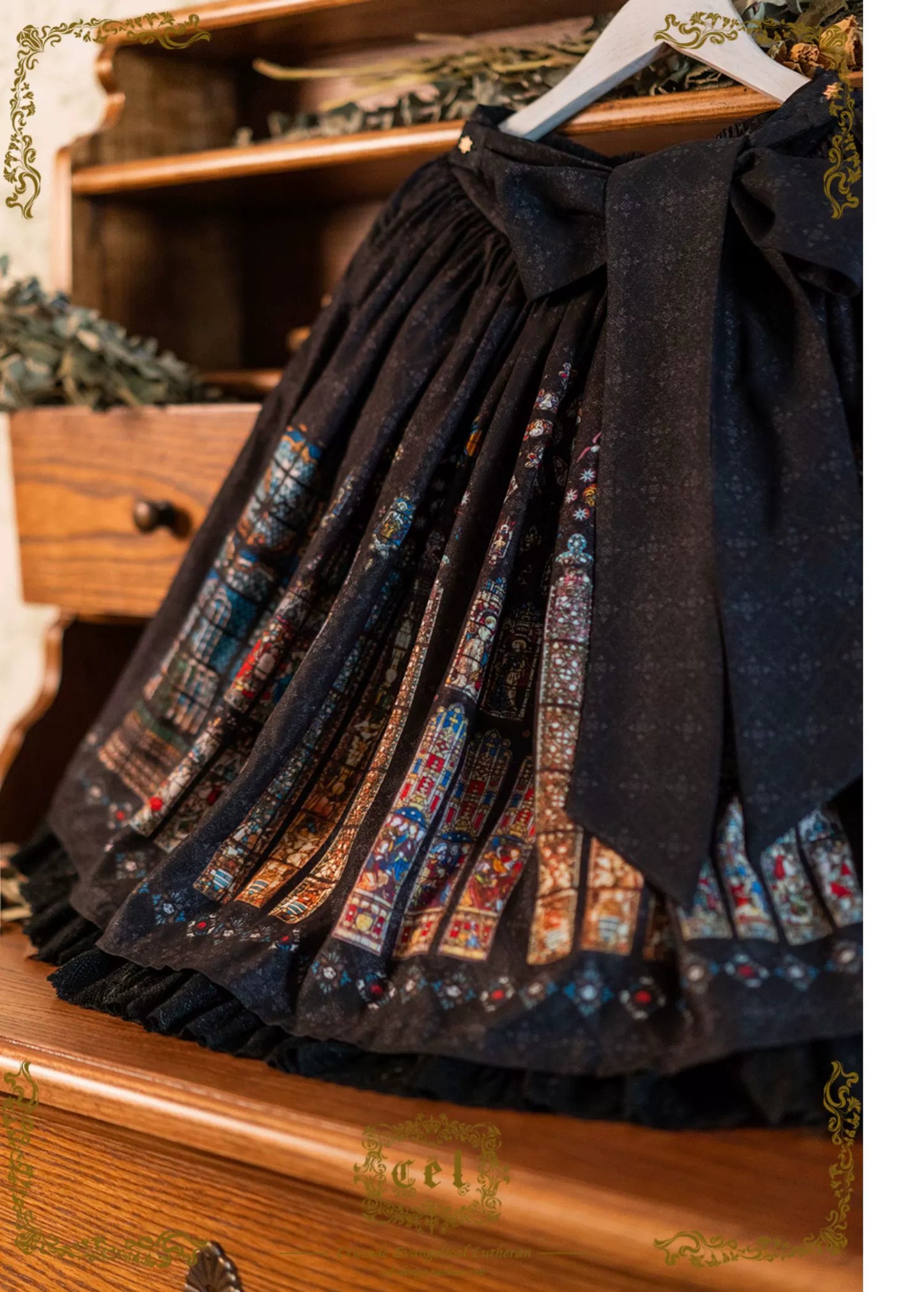 [Pre-orders available until 2/10] The Holy Cross Print Skirt