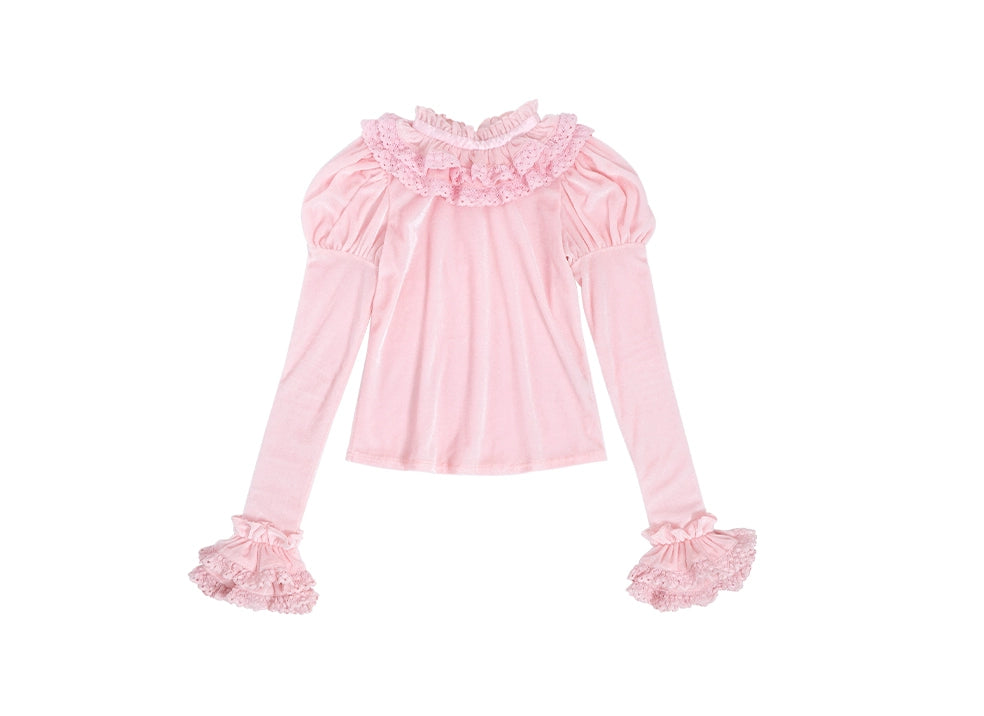 Ribbon Gift Box Long Sleeve Top