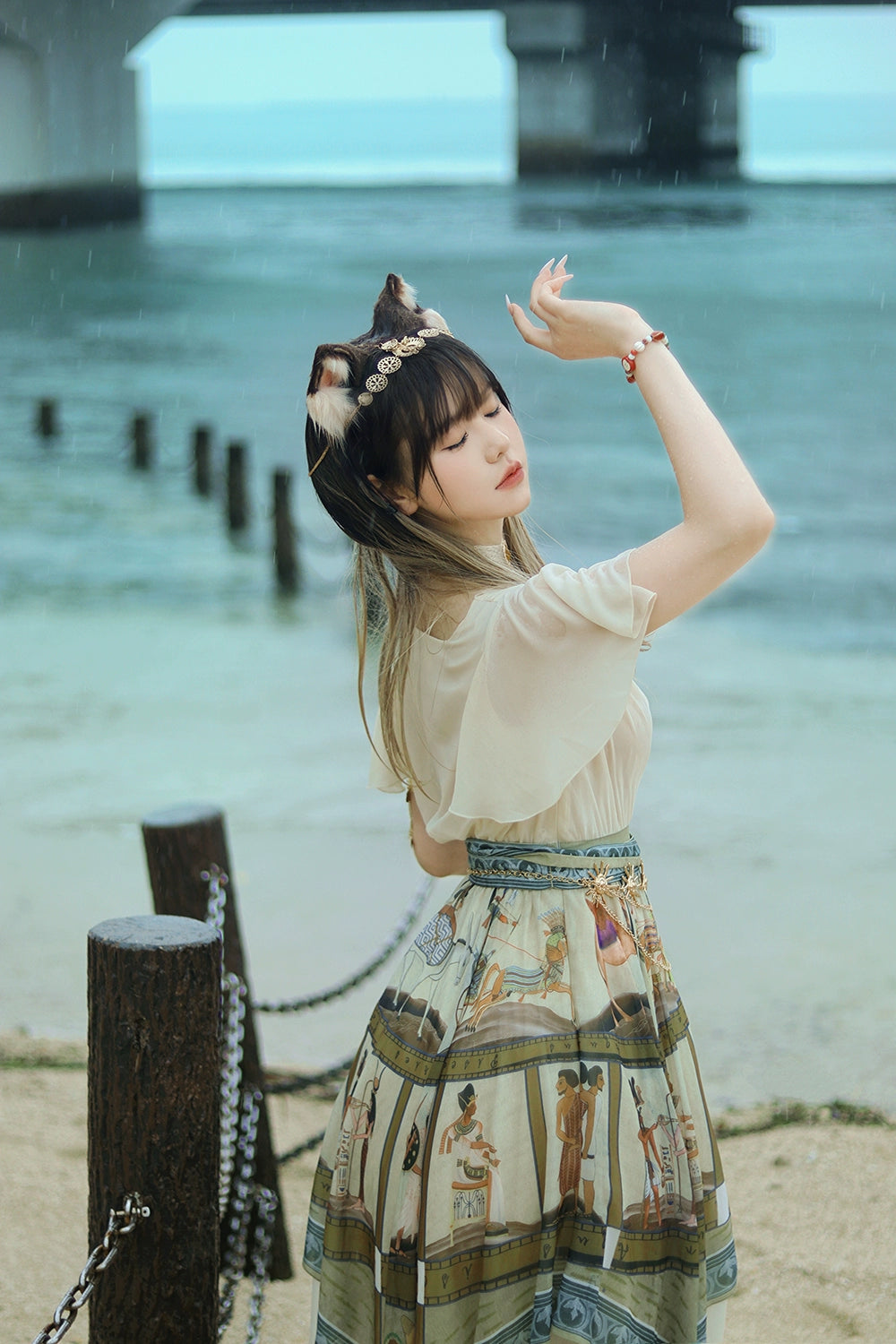 【受注予約6/12まで】Papyrus Storyイレギュラーヘムワンピース