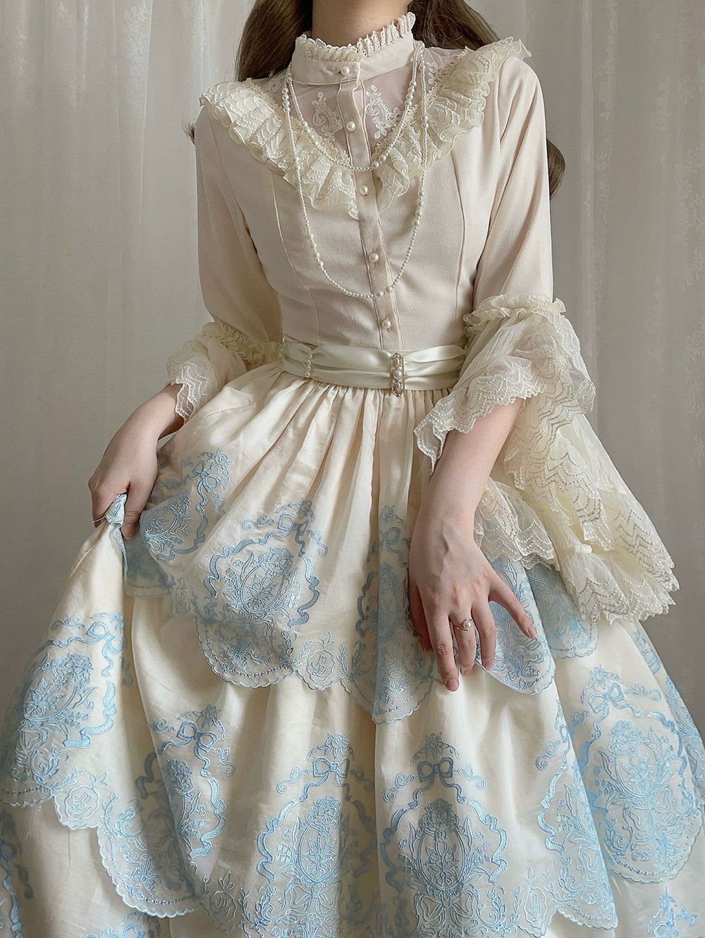 【受注予約9/25まで】Noble Garden 姫袖ブラウス