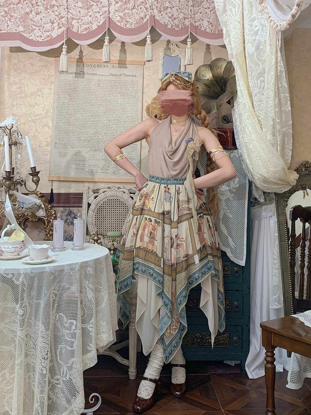 【受注予約6/12まで】Papyrus Story イレギュラーヘムスカート