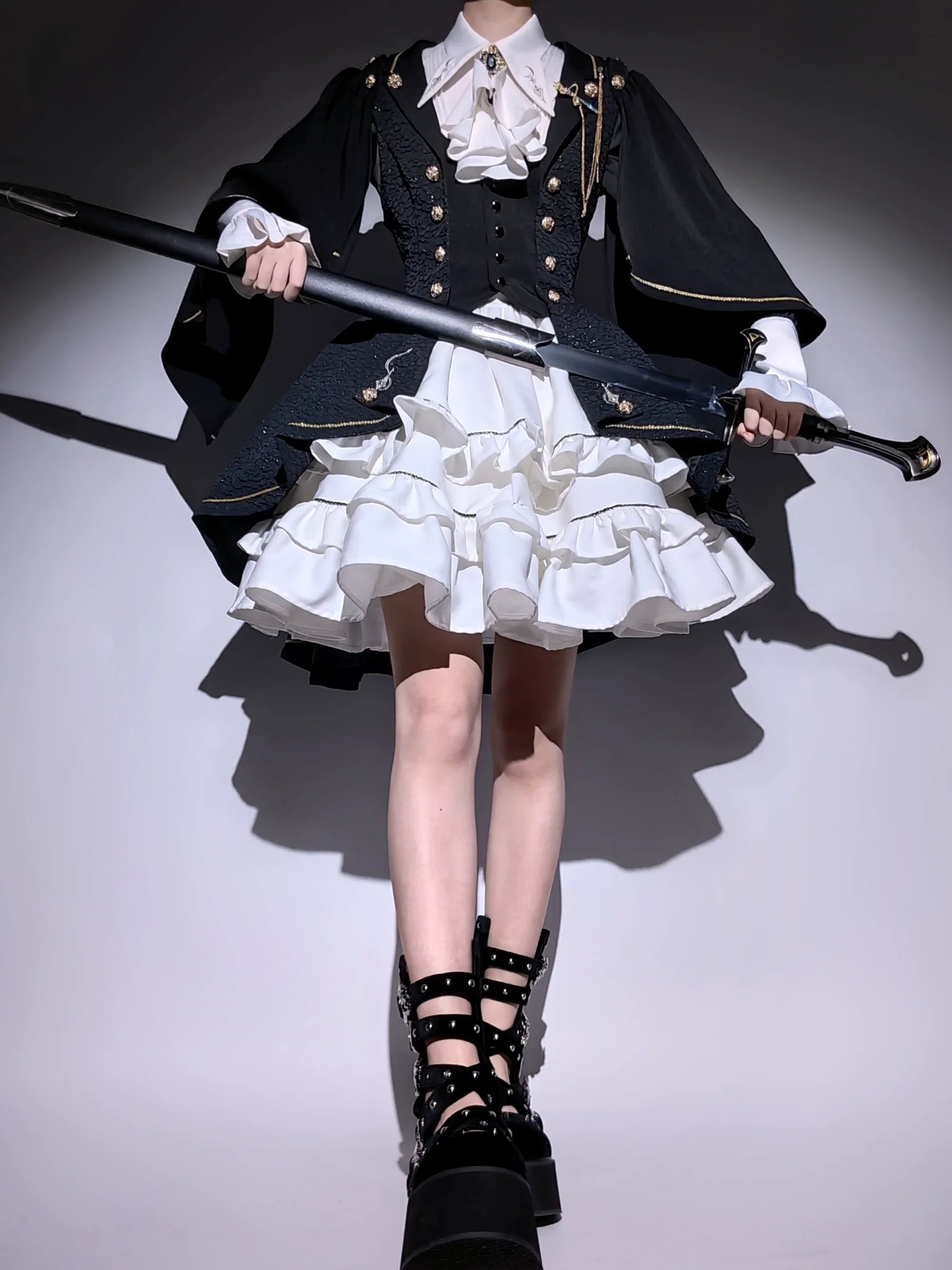 [Resale/Pre-orders until 10/16] Fallen Moon Law Tiered Mini Skirt