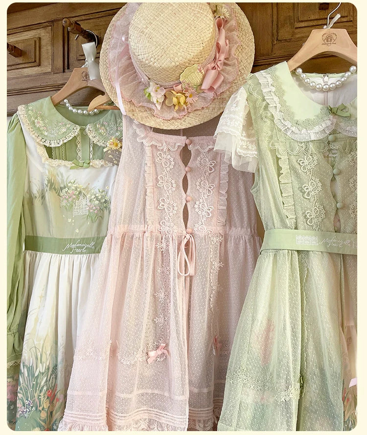 Only available when purchased together [Sales period ended] Fragrant Grass Gilet Apron/Petal Apron