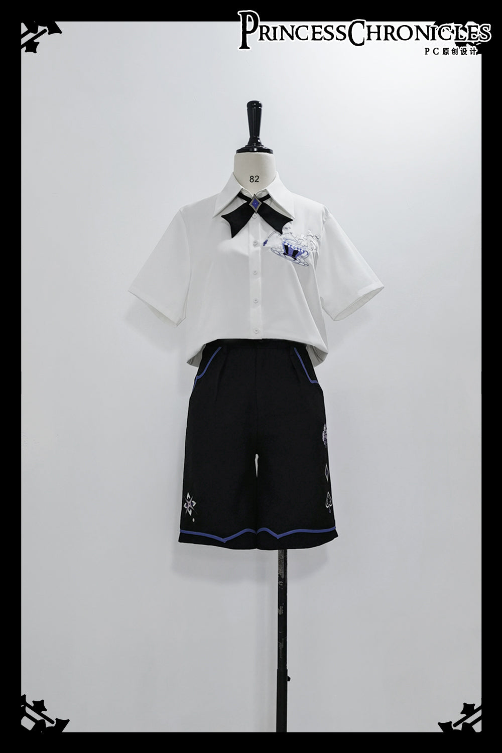 【予約販売】皇子系 トランプ柄のショートパンツ