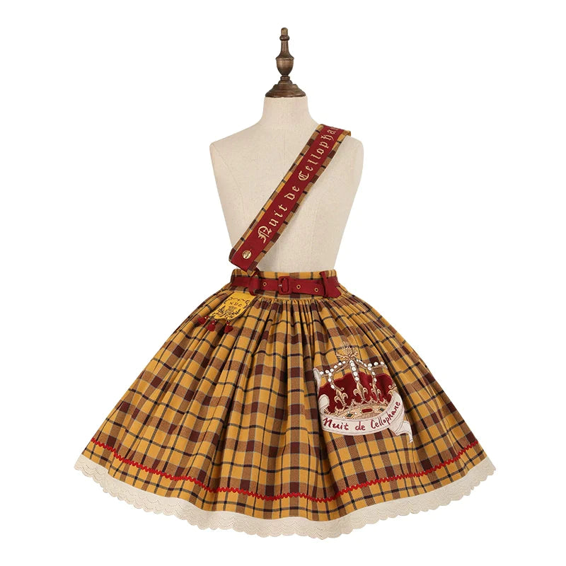 [Pre-orders available until 10/29] Thistle Crown Checkered Mini Skirt
