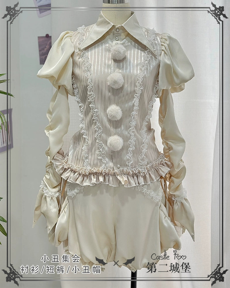 Clown Party 皇子系ブラウスとショートパンツのセットアップ