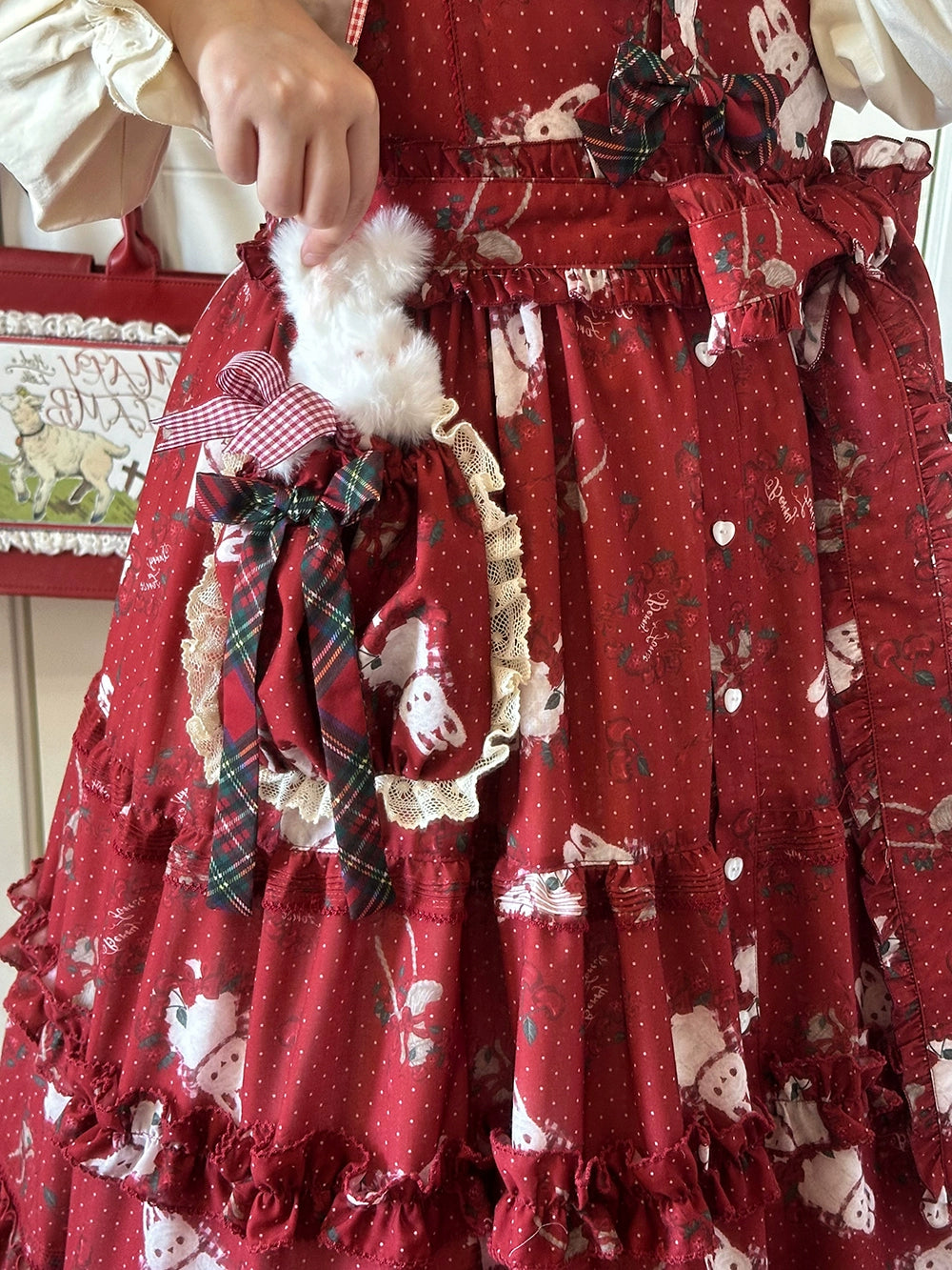 【予約販売】Sweet Berry Rabbit ジャンパースカート