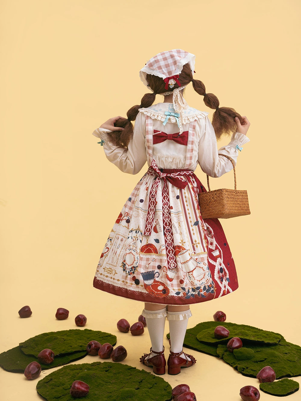 【予約販売】Picnic Tea Party 2wayサロペットスカート