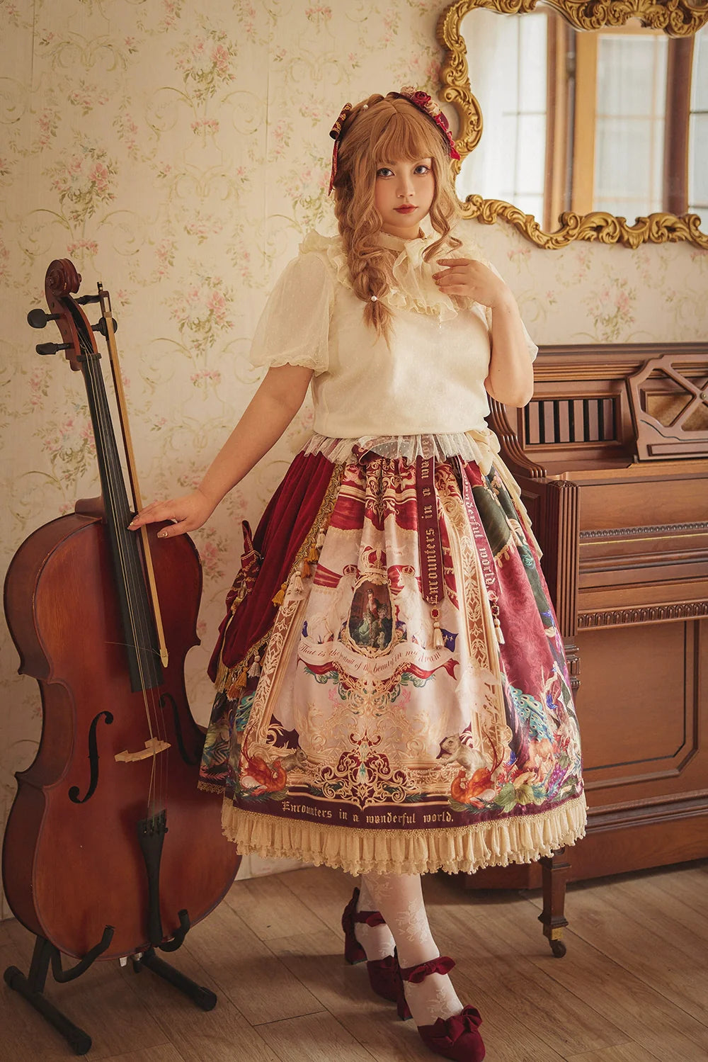 【受注予約4/8まで】Wanhua Mirror 西洋貴族風スカート フリルタイプ