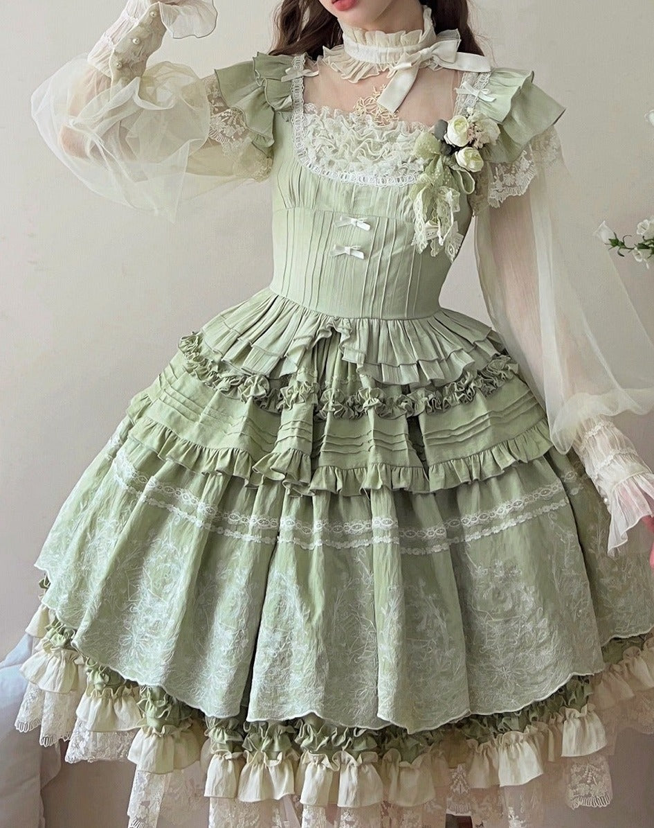 [Only available with simultaneous purchase] Fourteen-line poem sheer stand-up collar blouse