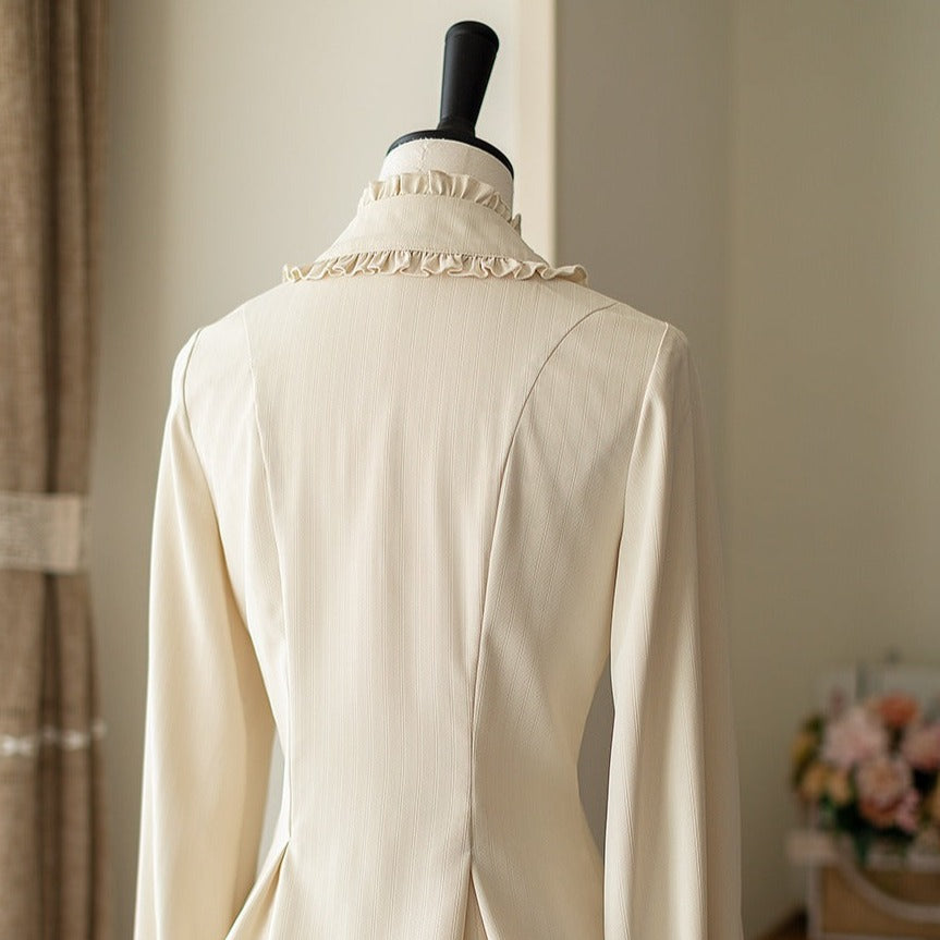 Forest Knows Fall Classical Ruffle Blouse [20% off when purchased together]