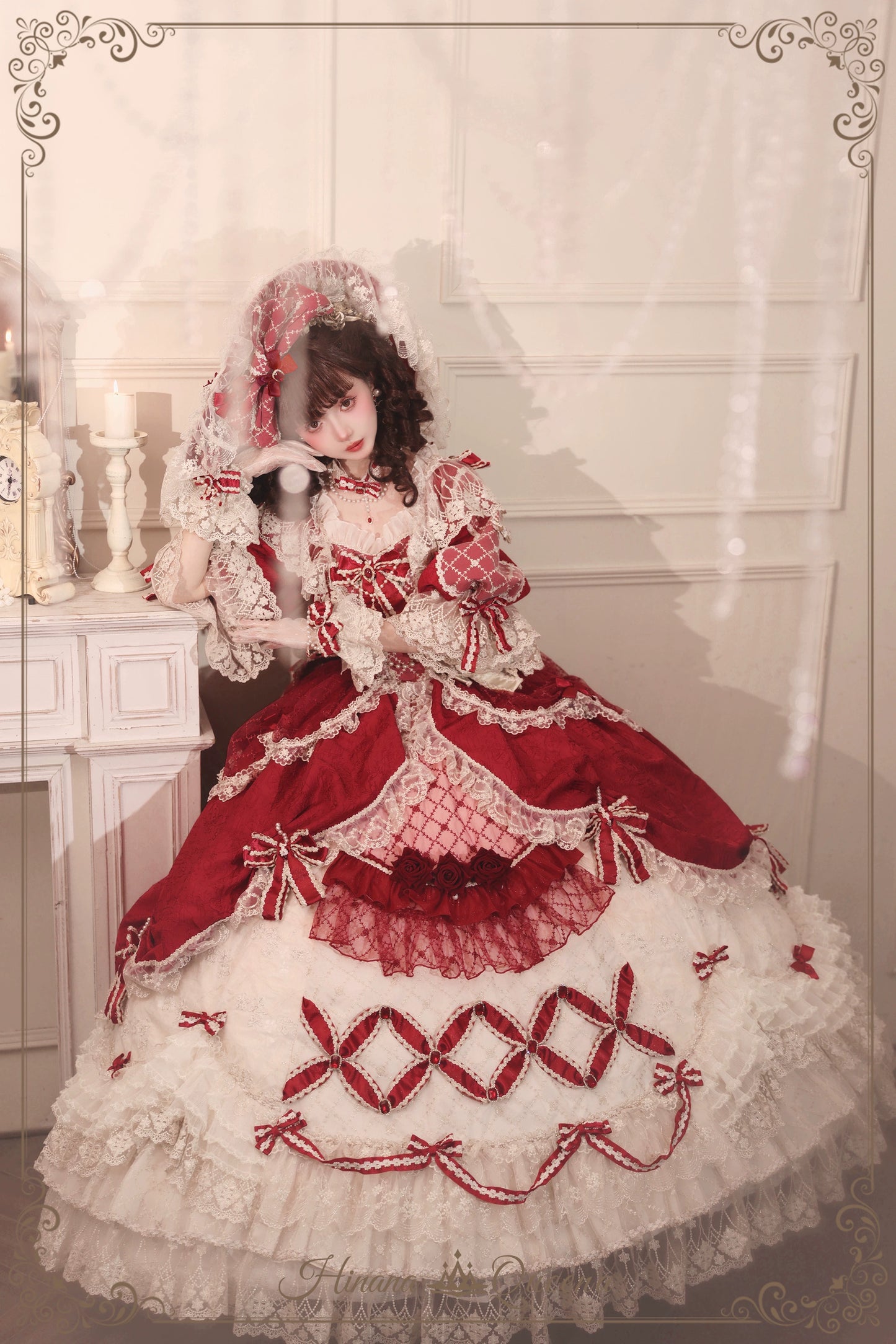 【受注予約6/26まで】Mirror Snow White プリンセスロングドレス・レッド