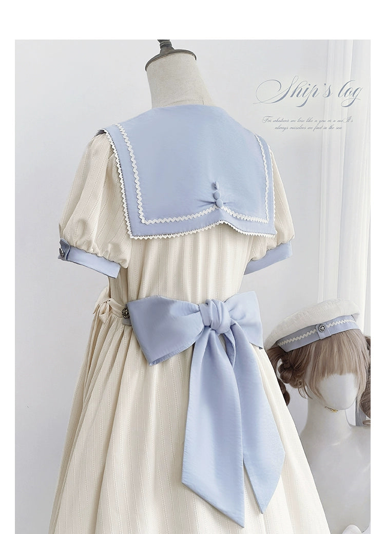 【受注予約7/23まで】Voyage Poem クラシカルマリンワンピース