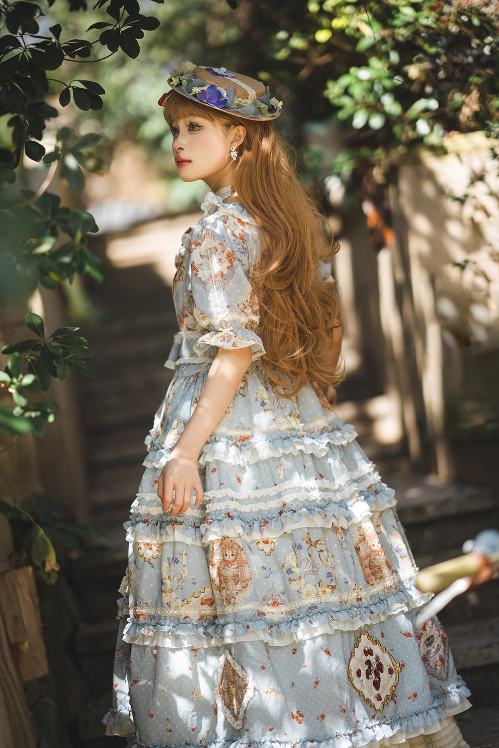 [Sale period ended] Cat Rose Tea Party Luxury Dress