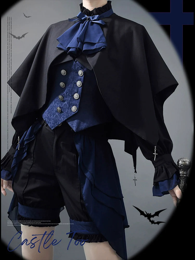 【予約販売】Evil Twins 皇子系 ブラウス・ベスト・マント・パンツ【4点購入で10%オフ】
