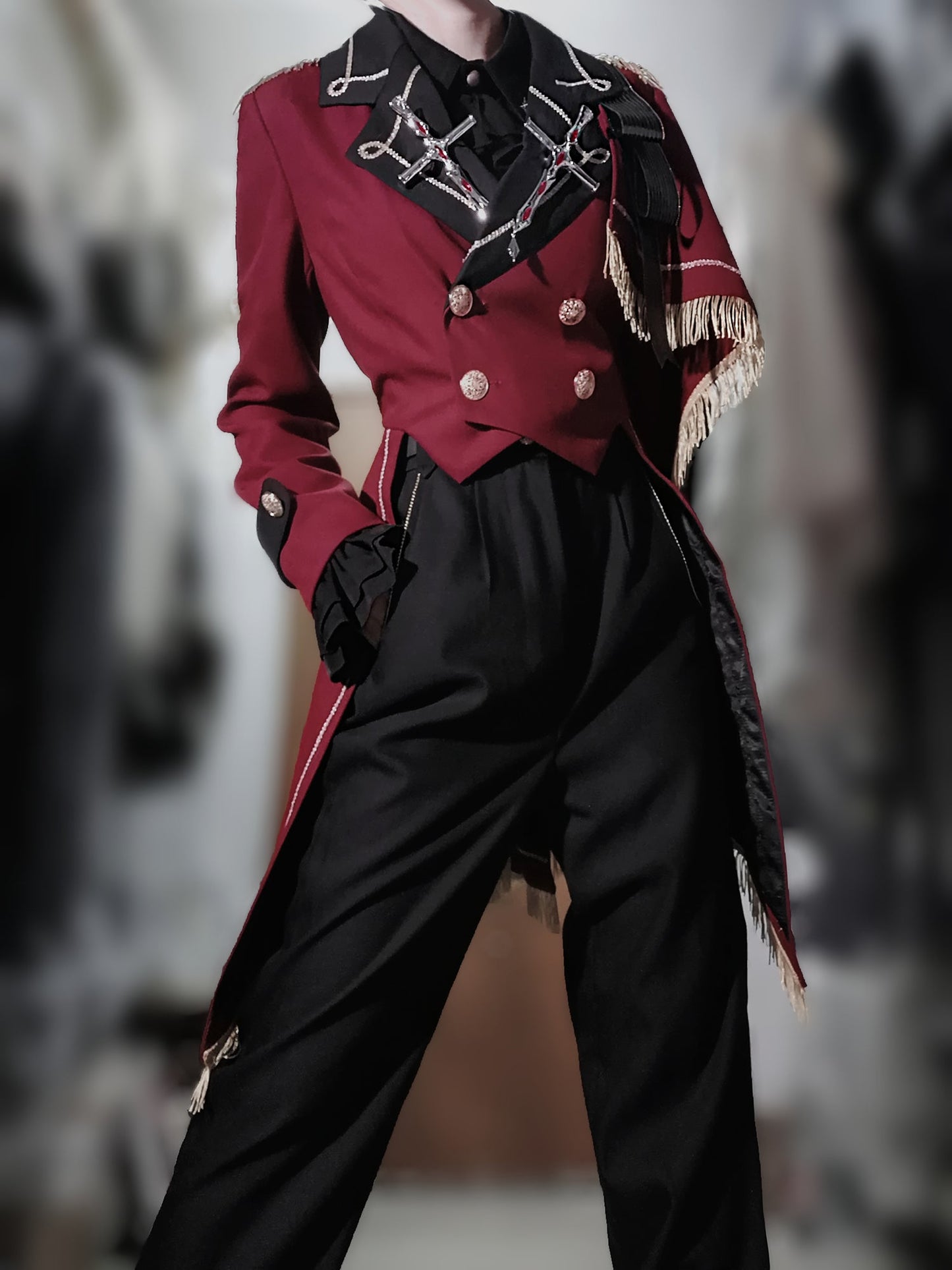 [Sale period has ended] Hoshimezuya long pants with belt
