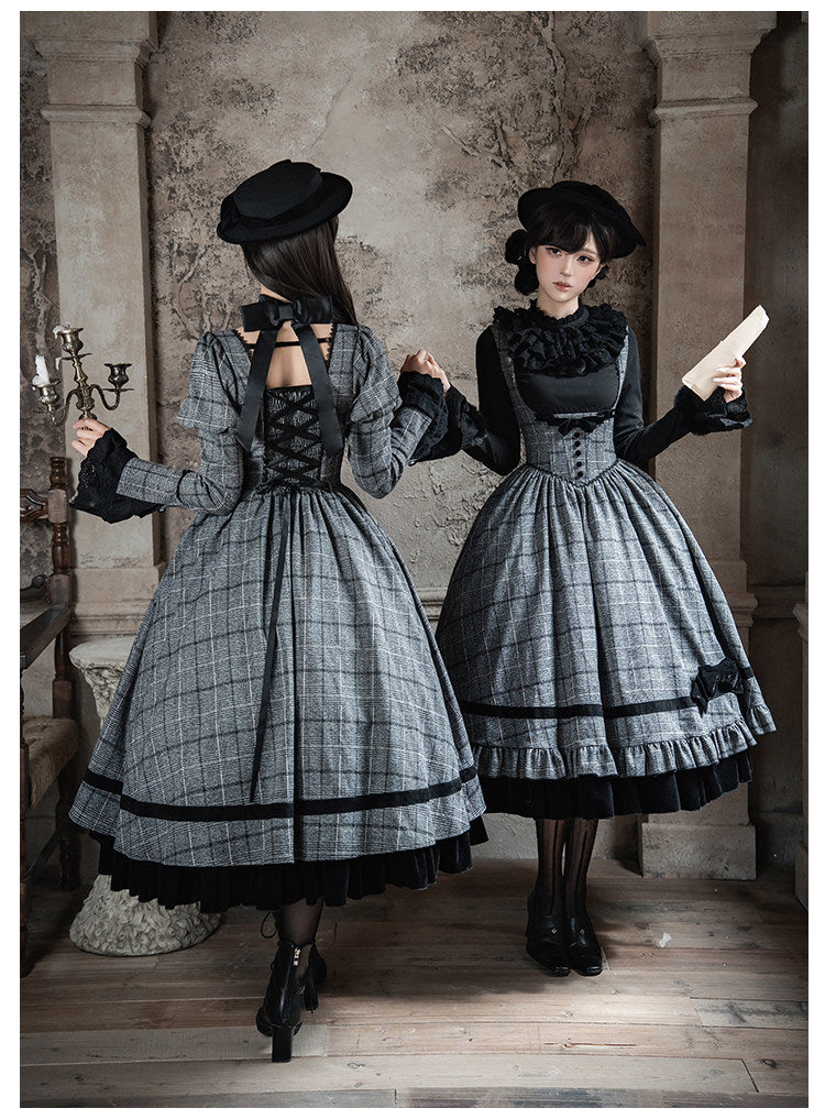 Previous Letter グレーチェックのワンピース