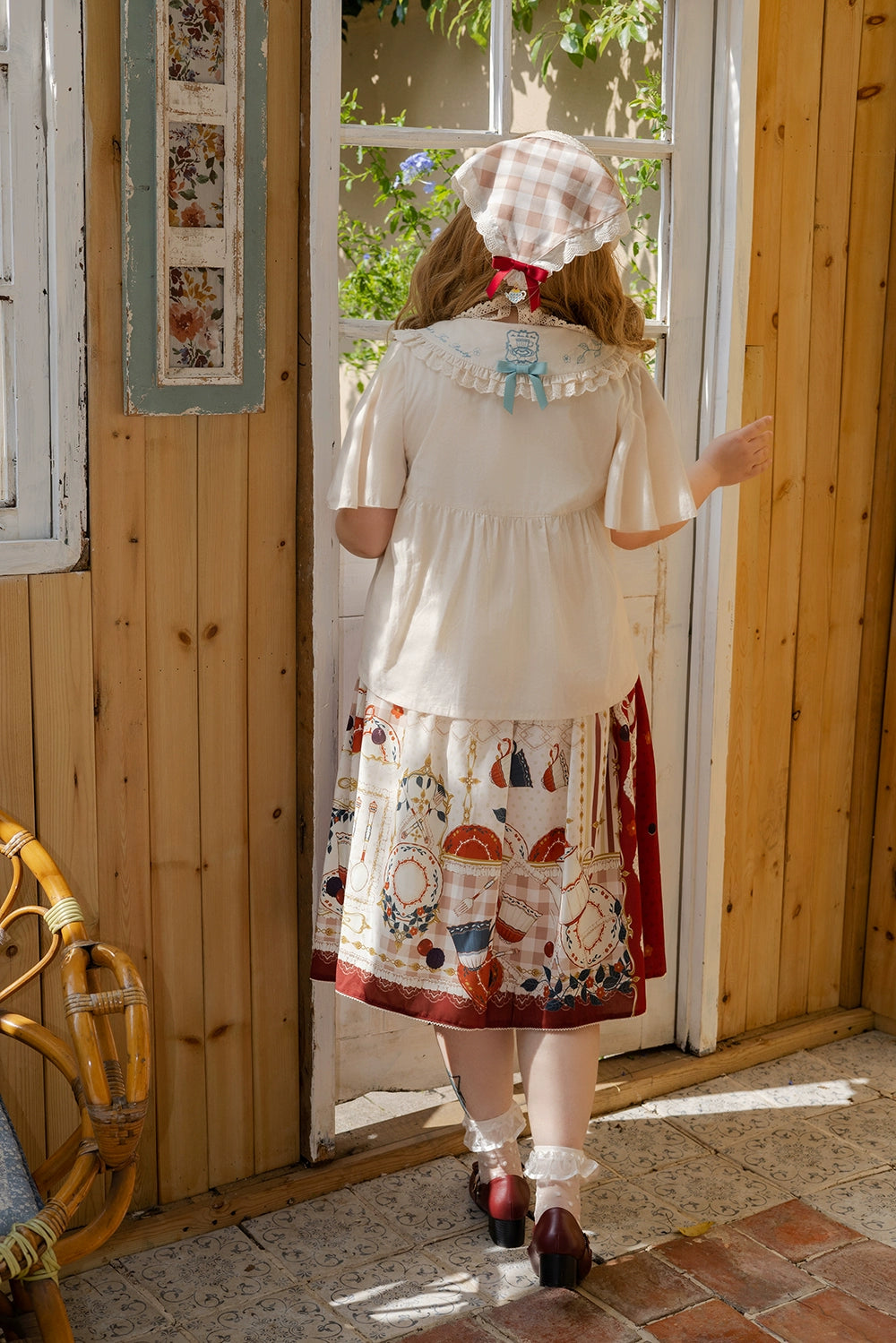 【予約販売】Picnic Tea Party 2wayサロペットスカート
