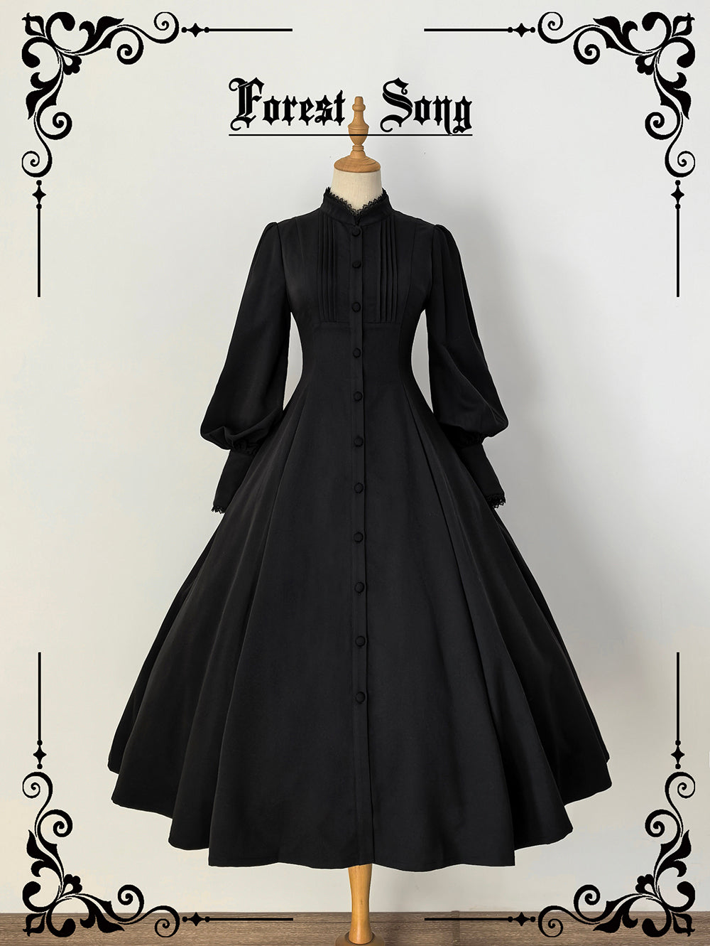 【受注予約1/11まで】Astraya エレガントブラックワンピース