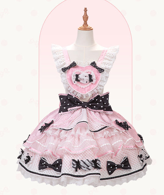 【受注予約12/8まで】Candy Doll サスペンダースカート