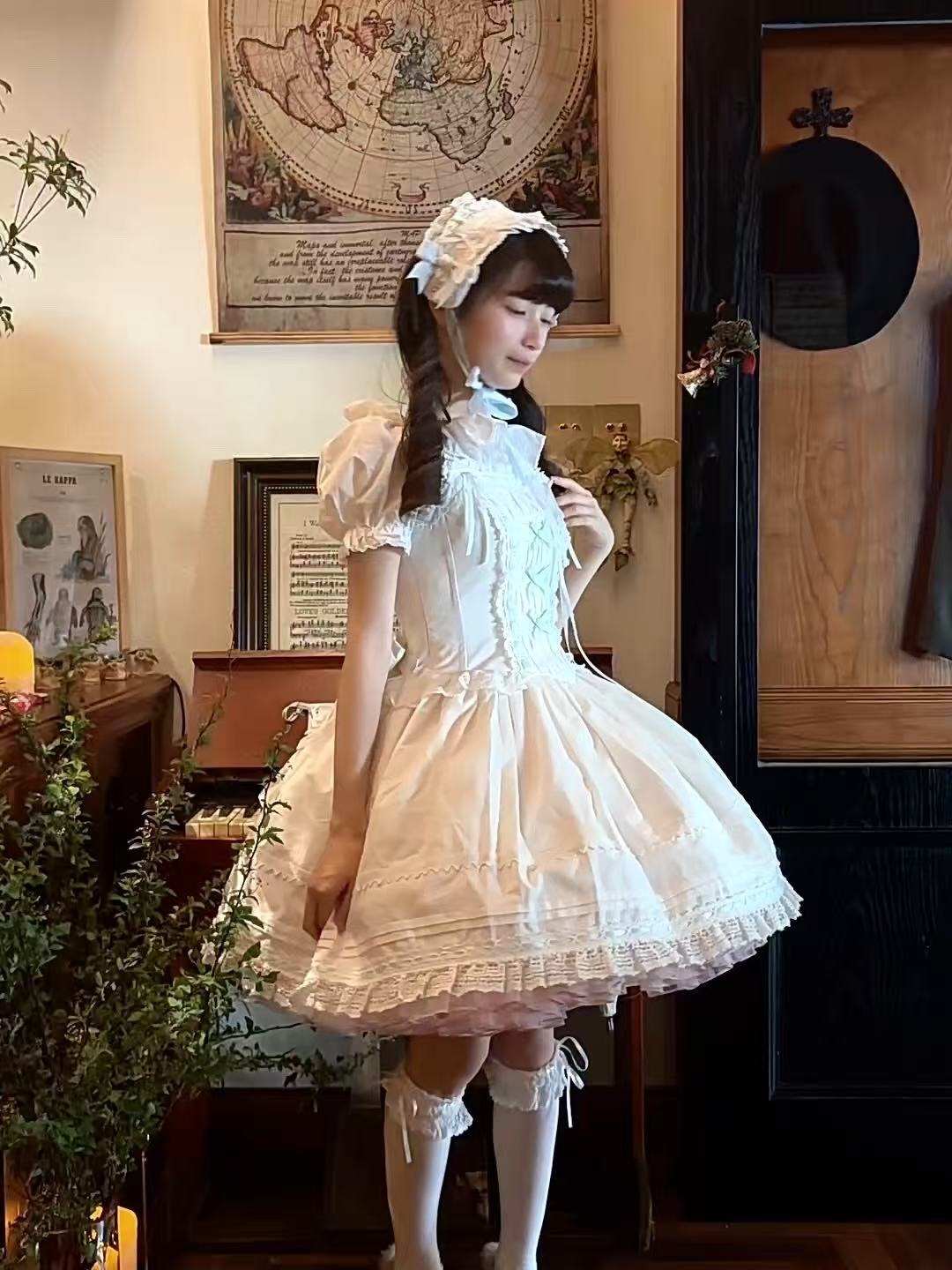 【受注予約5/21まで】Laura's Doll ローウエストジャンパースカート・全4色