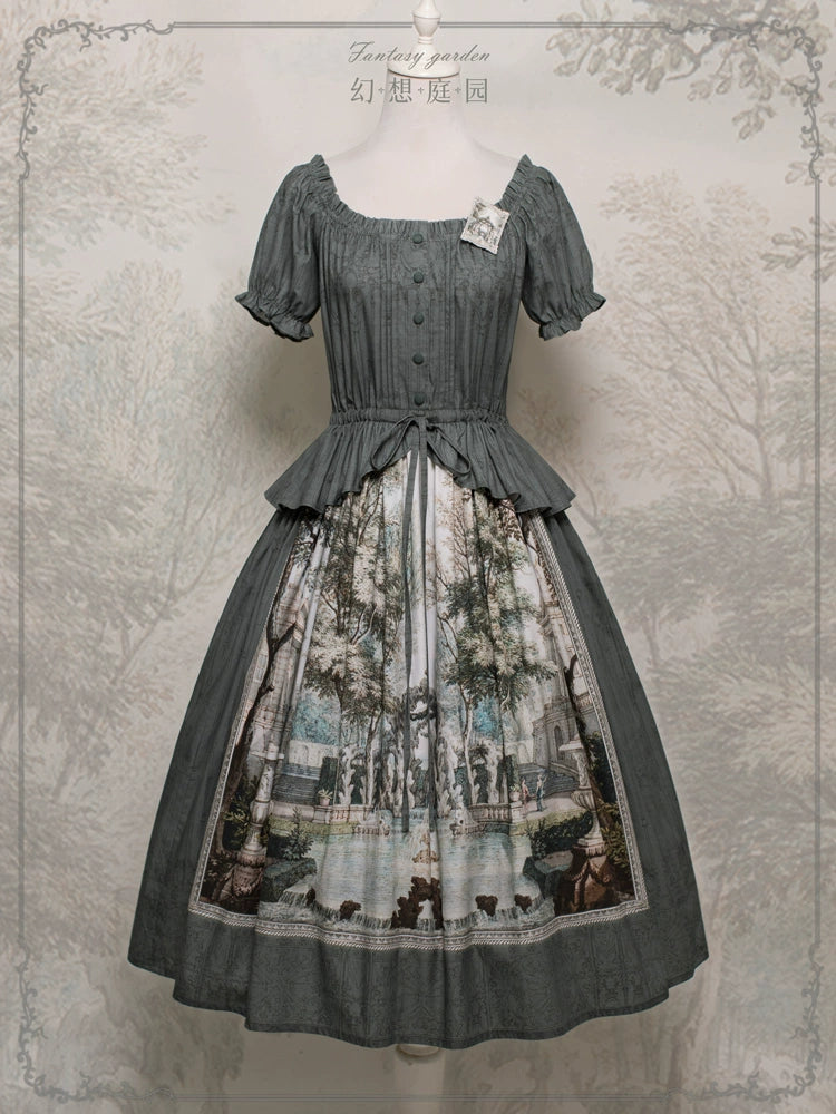 [Sales period ended] Fantasy Garden Print Dress