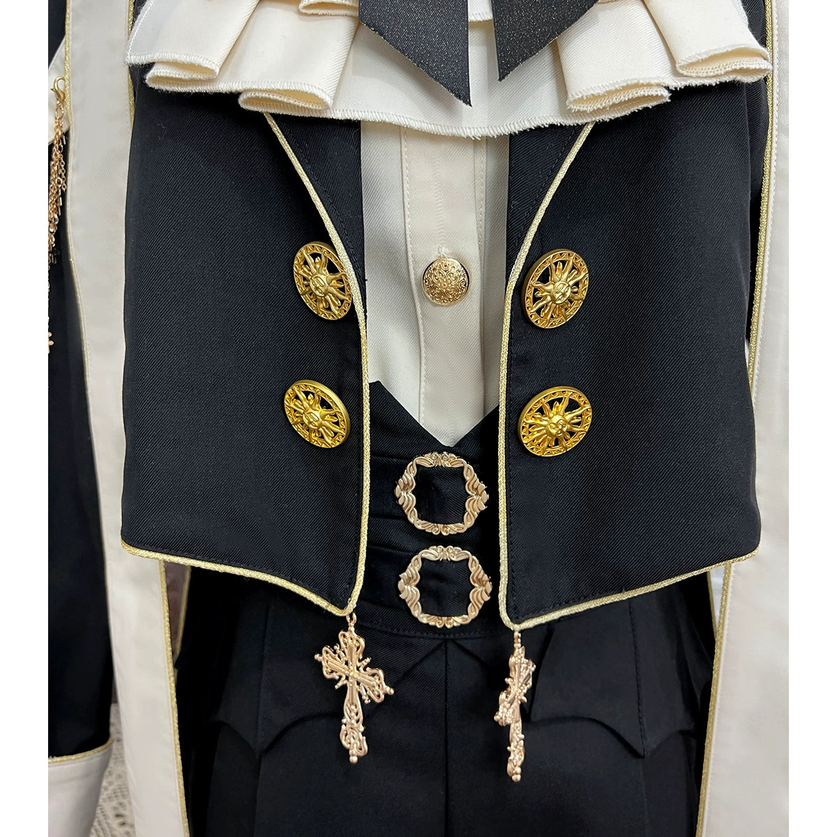 皇子系ロリィタ 十字チャーム付ジャケットセットアップ