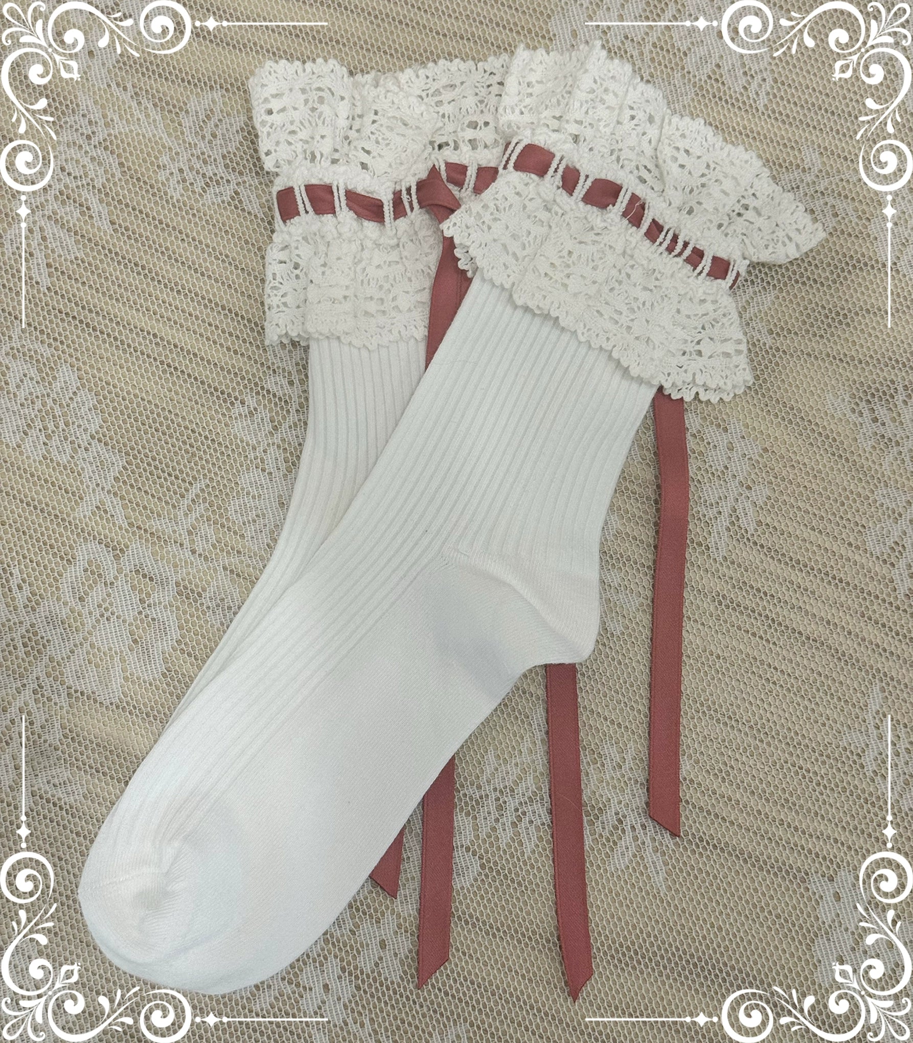 同時購入のみ【受注予約5/21まで】Laura's Doll レースソックス
