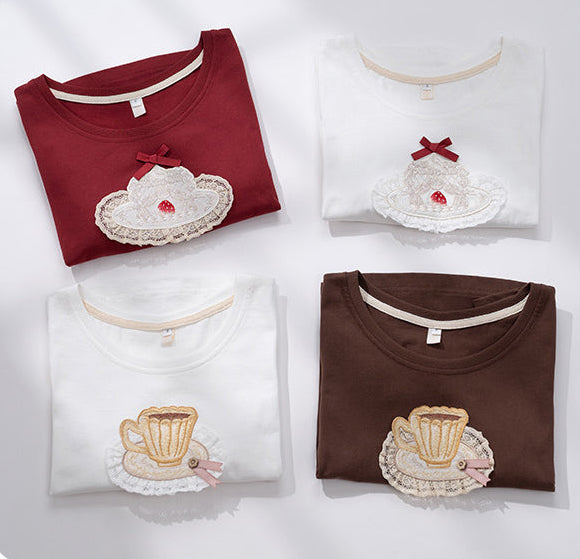 【受注予約12/18まで】Strawberry and Bear Theater 刺繍Ｔシャツ