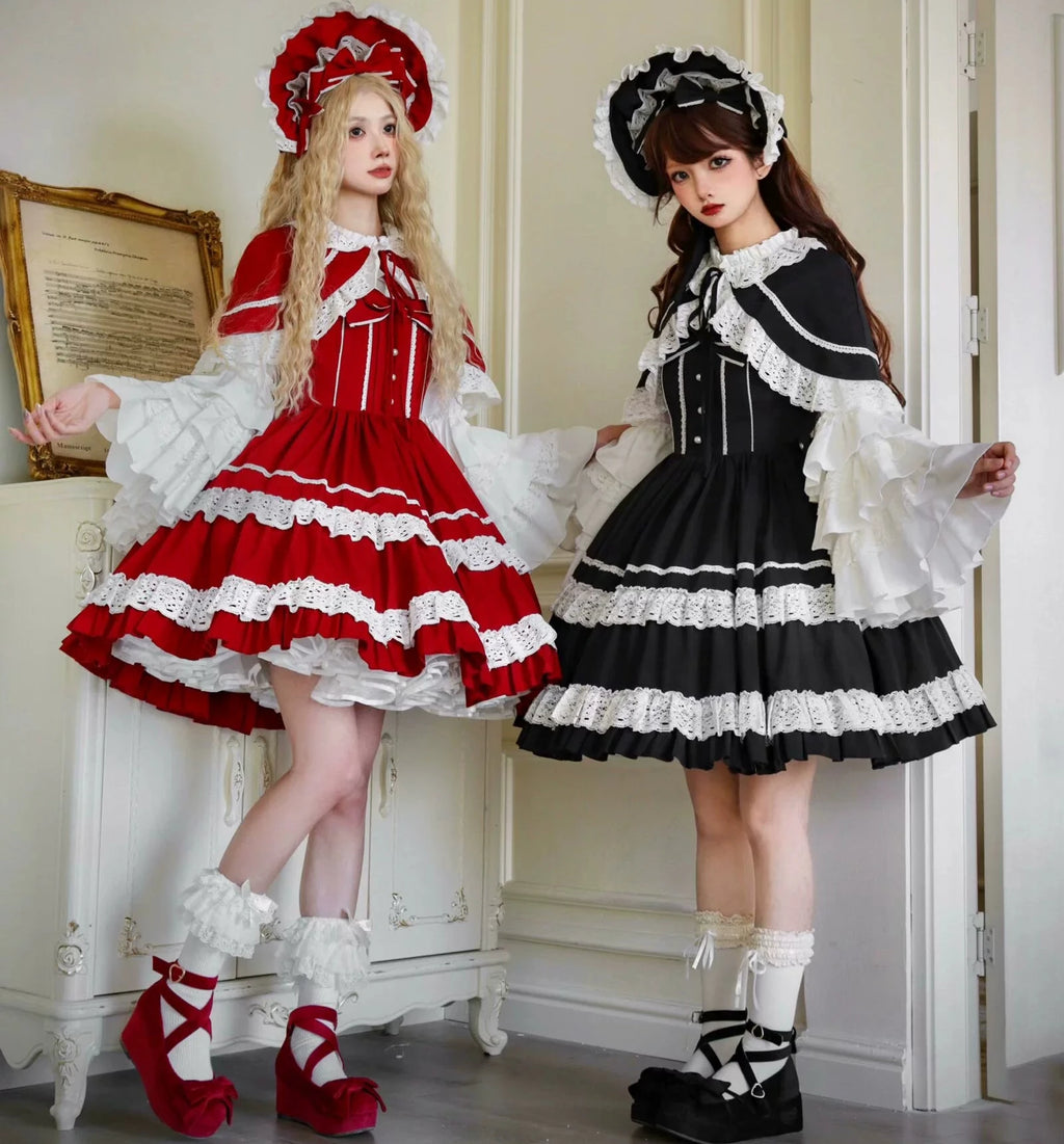 [Pre-orders available until 12/12] Caramel Doll Lace Short Cape