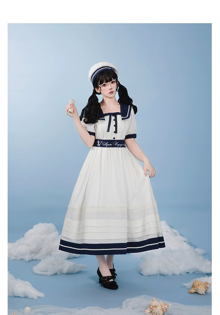 【受注予約7/23まで】Voyage Poem クラシカルマリンワンピース