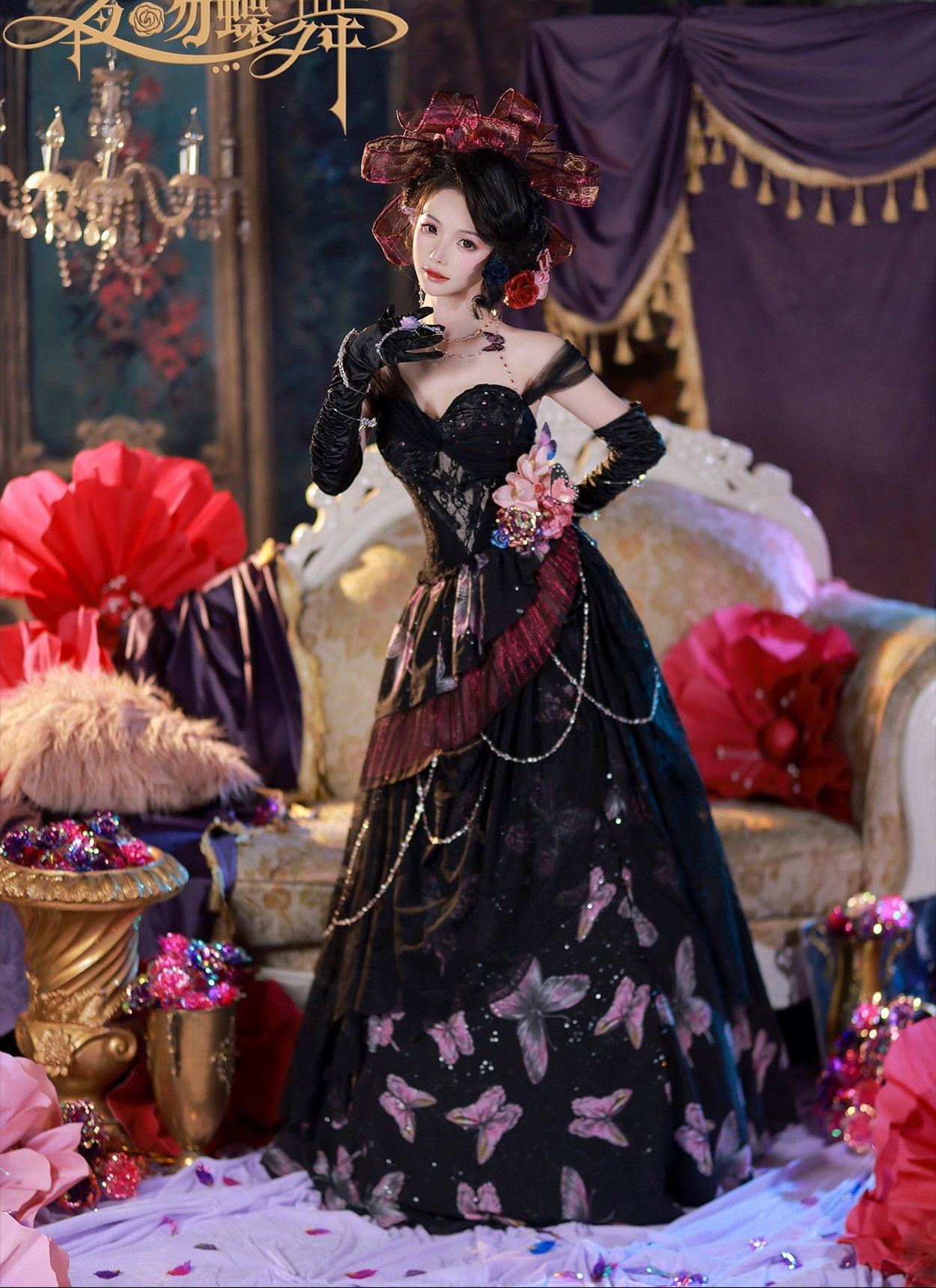 【受注予約12/29まで】夜吻蝶舞  ドレス８点セット