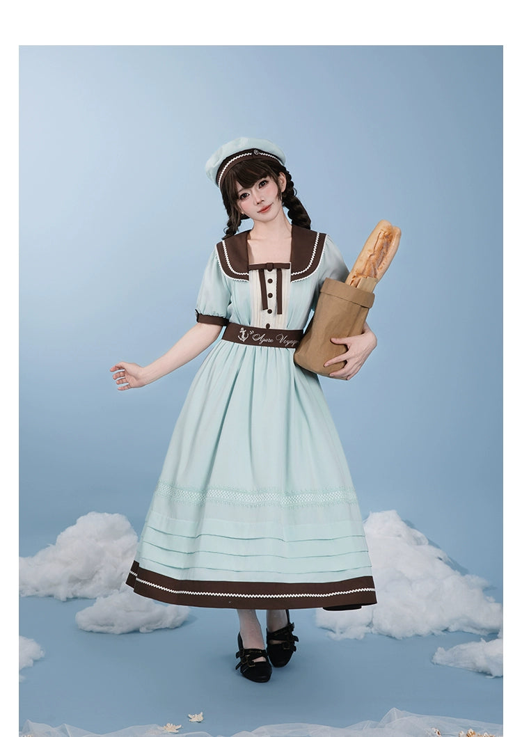 【受注予約7/23まで】Voyage Poem クラシカルマリンワンピース