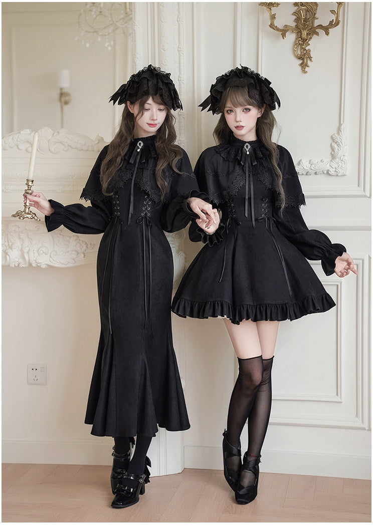 Nocturne Veil ミニ丈ワンピース