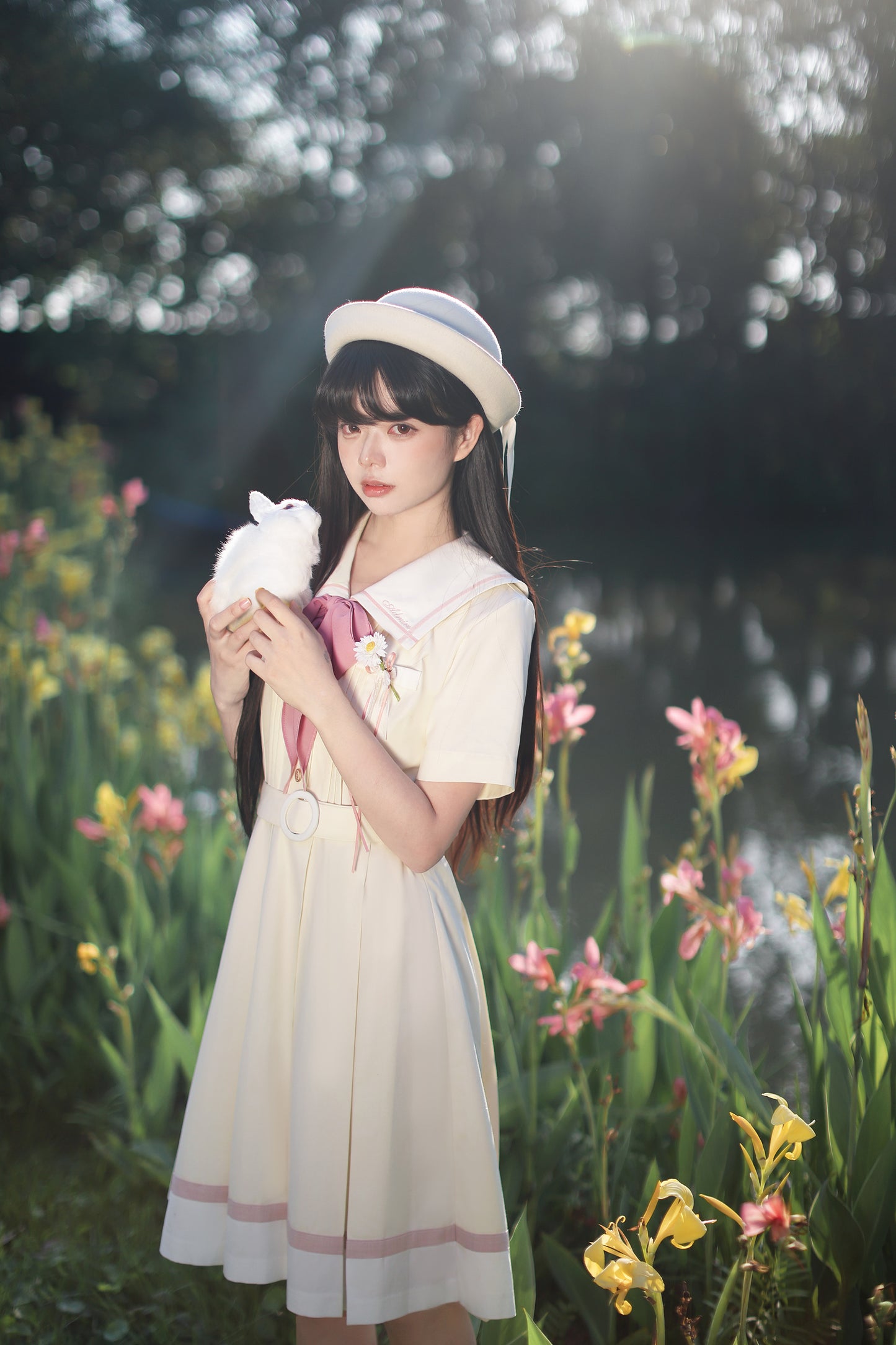 After the Rain カモミールの花咲く制服風ワンピース