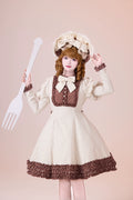 【予約販売】Classic Chocolat Stripe ストライプワンピース・ショート丈