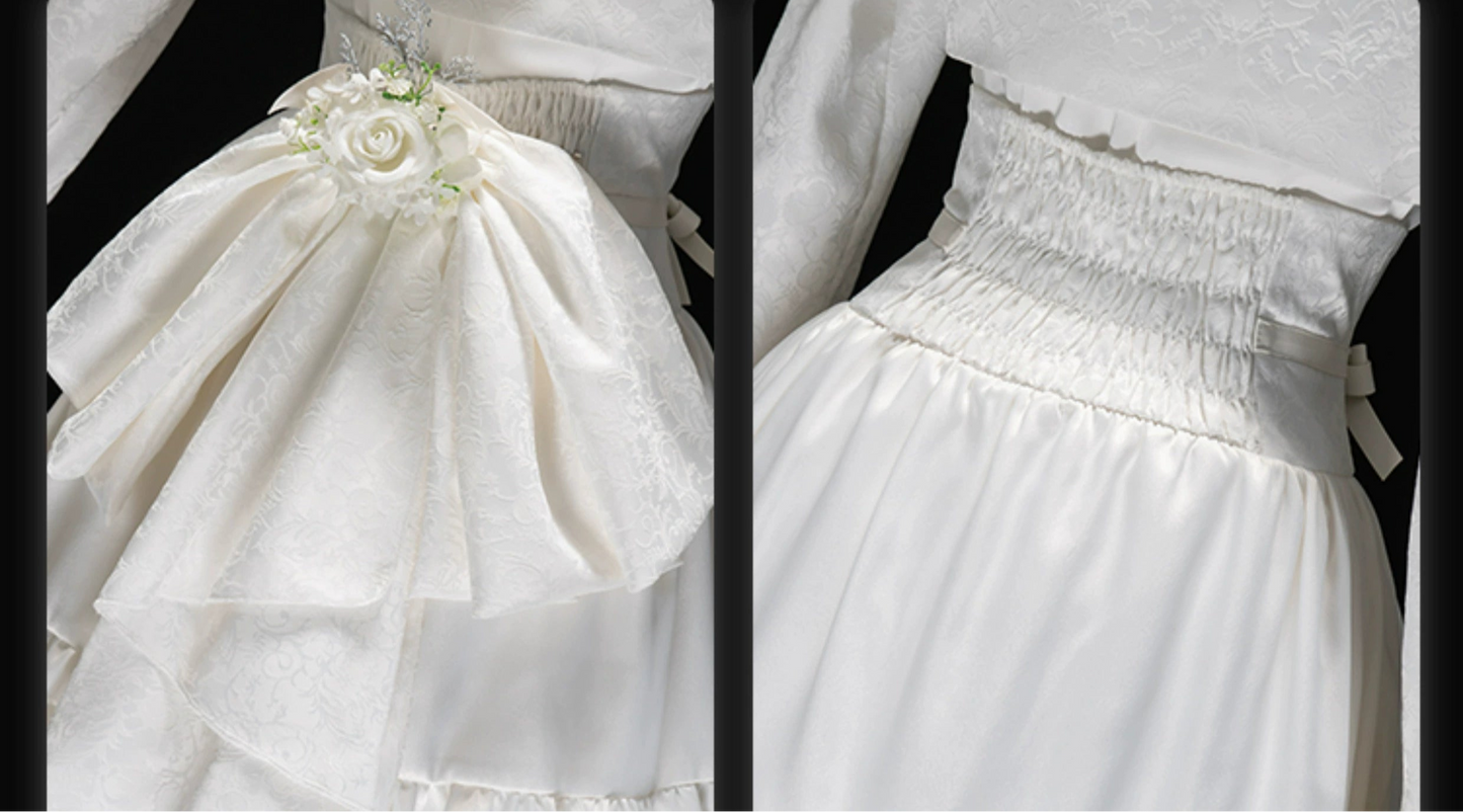 【受注予約7/3まで】Omega White レースとフリルの皇子系セットアップ