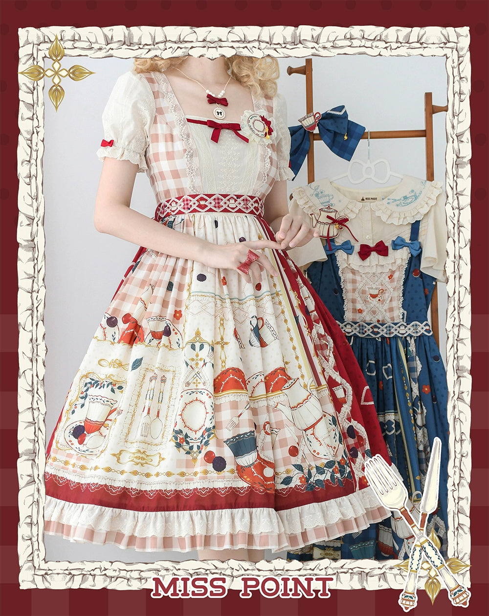 [Pre-order] Picnic Tea Party Square Neck Dress