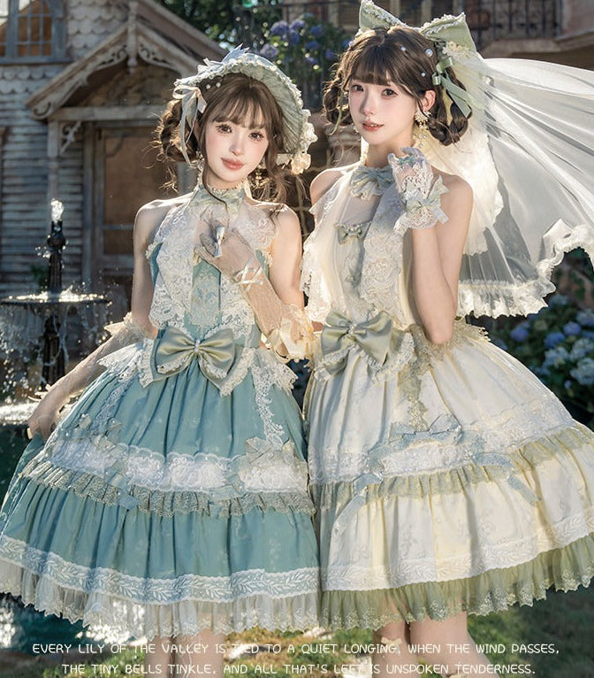 【受注予約7/1まで】最愛の鈴蘭 ホルターネックジャンパースカート