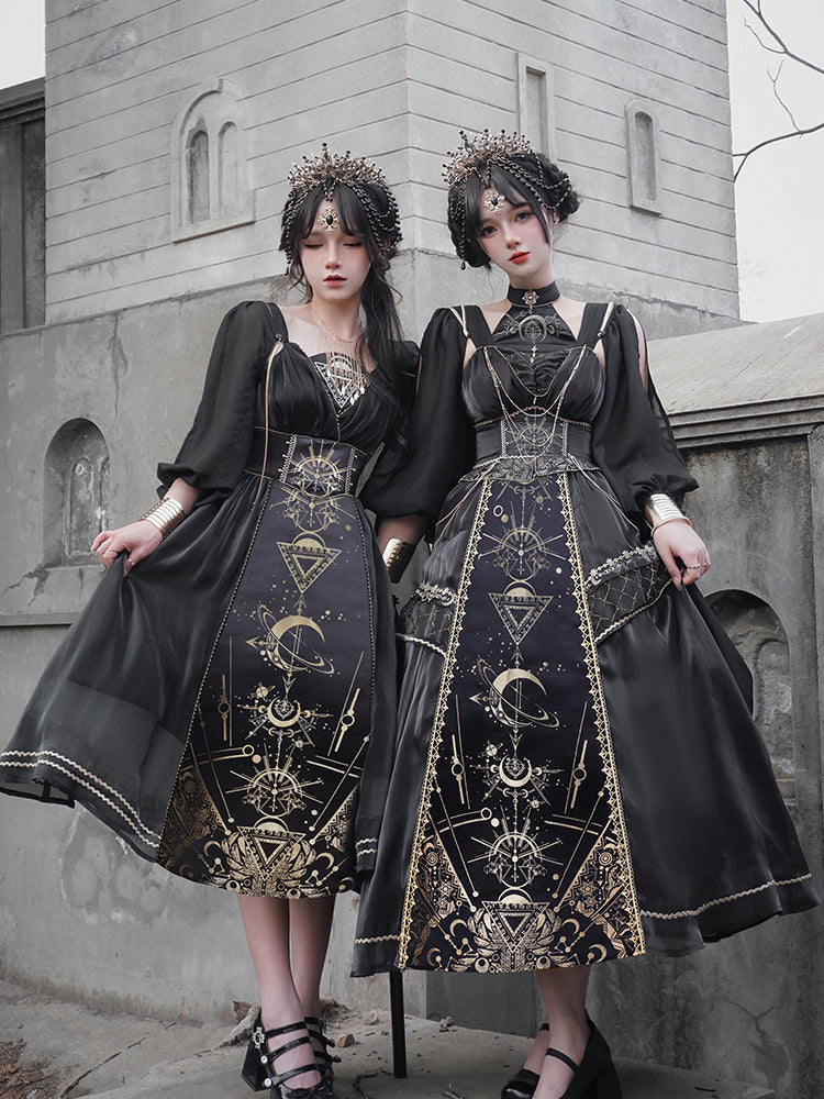 [Pre-order] Nightmare of Horus Jumper Skirt Set/Long Length