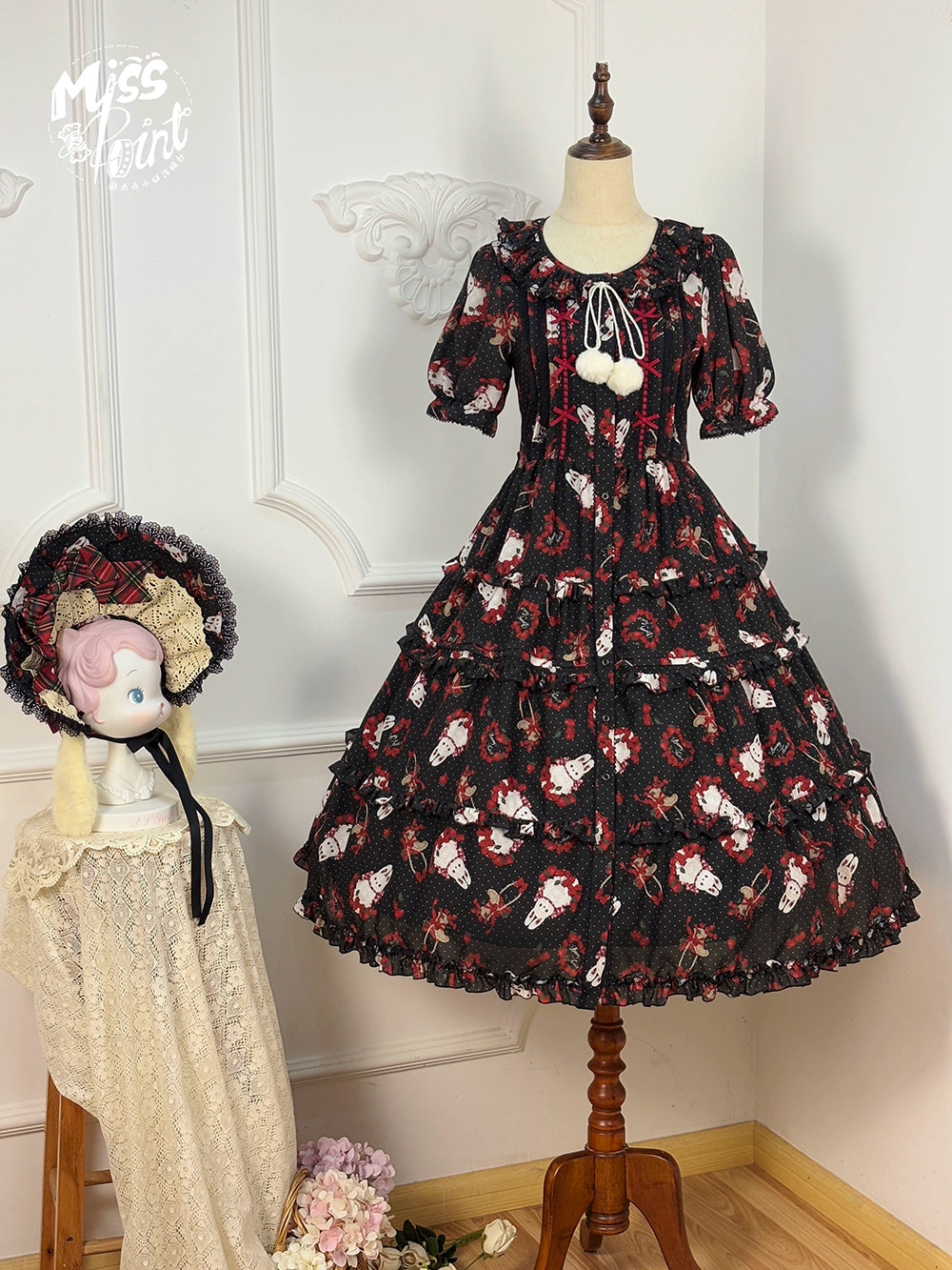 【予約販売】Sweet Berry Rabbit 半袖ワンピース