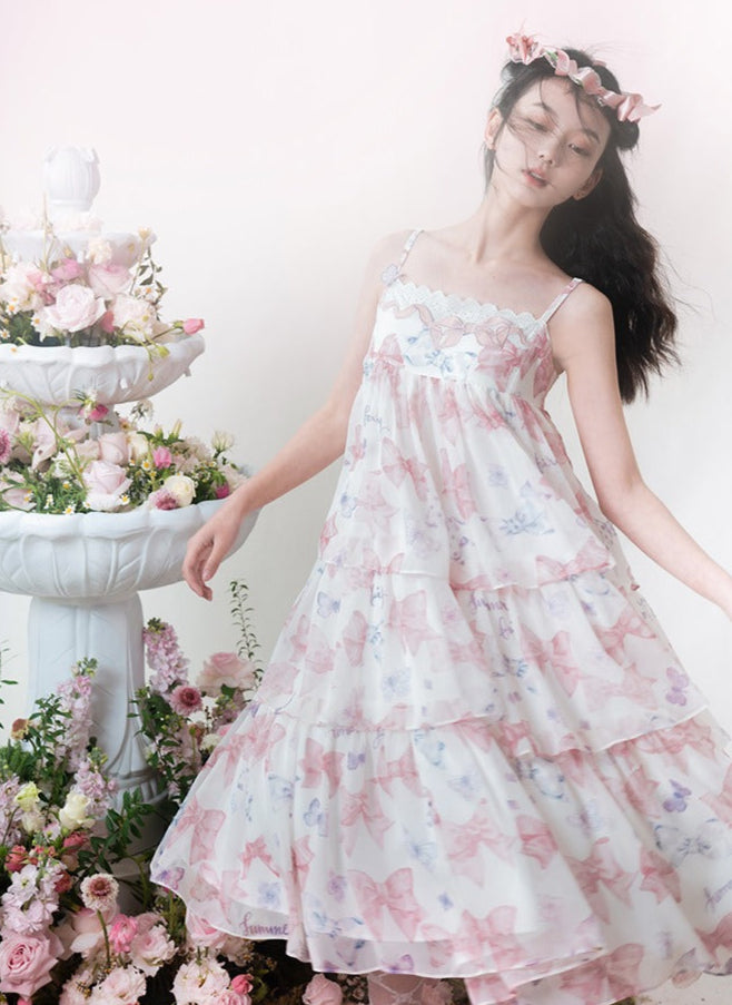 [Pre-orders available until 2/10] Ribbon Eternal Garden long tiered skirt